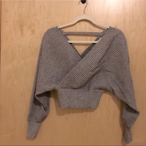 Skylar + Madison Wrap Off the Shoulder Sweater